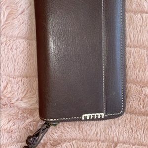 Brown leather wallet